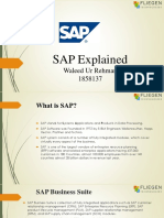 SAP Explained: Waleed Ur Rehman 1858137