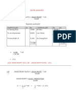 Ratio Analysis: (Ans: Gross Profit: RS, 81, 000, Gross Profit Ratio: 45%)