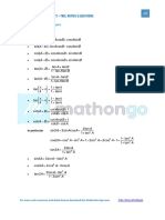 Mathongo - Formula Sheet - Trig. Ratios & Equations: B A B A B A B A B A B A B A B A B A B A B A B A B A B A