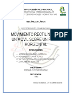 Practica #2 Movimiento Rectilineo de Un Movil Sobre Un Plano Horizontal