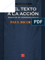 Del Texto A La Acción - Ensayos de Hermenéutica II PDF