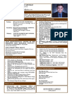 Sample of Curriculum Vitae