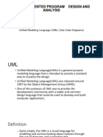 Object-Oriented Program Design and Analysis: Unified Modeling Language (UML) (Use Case Diagrams)