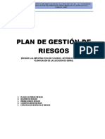 Plan de Gestion de Riesgos Sicaya