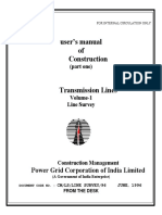 User's Manual of Construction: Power Grid Corporation of India Limited