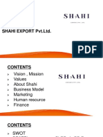 Shahi Export PVT - LTD.: by Team