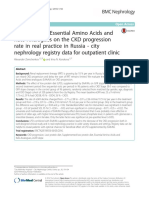 Efficacy of The Essential Amino Acids and Keto-Analogues On The CKD Progression Rate in Real Practice in Russia - City Nephrology Registry Data For Outpatient Clinic