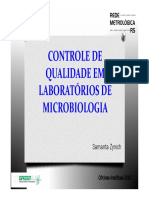 Microsoft PowerPoint - Controle de Qualidade em Laboratórios de Microbiologia - RM PDF