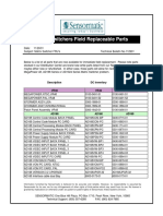 Matrix Switchers Field Replaceable Parts: Description DC Inventory SCO, Repair Center