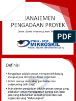 Manajemen Pengadaan Proyek