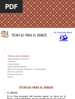 Técnicas para El Debate Defensa Publica Penal Guatemala