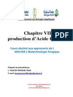 Chapitre VII Production D Acide Citrique 2