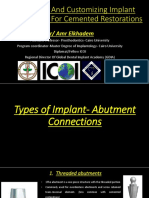 Selecting and Customzing Implant Abutments For Cemented Restorations