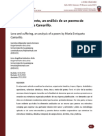 Amor y Sufrimiento, Un Análisis de Un Poema de María Enriqueta Camarillo
