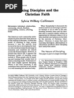 SYLVIA WILKEY COLLINSON - Making Disciples and The Christian Faith - Evangelical Review of Theology. Jul2005, Vol. 29 Issue 3, p240-250. 11p