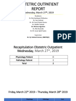 Obstetric Outpatient: Wednesday, March 27, 2019