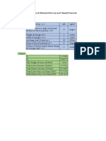 Calculation of External Force On Each Tunnel Frame From The Crop