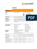 Material Specification Sheet Saarstahl - C45: 1.0503 BS: Afnor: Sae: Material Group: Chemical Composition: Application