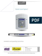 Sigma C Master Clock Instructions PDF