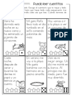 Puedo Leer Cuentitos en Infantil Fichas de Trabajo