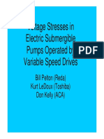 Voltage Stresses in Electric Submergible Pumps Operated by Variable Speed Drives