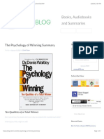 The Psychology of Winning Summary - Denis Waitley - Download PDF