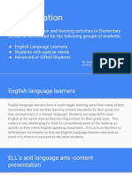 Differentiation For Groups of Students