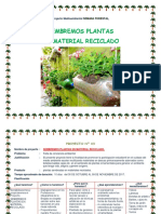 Proyecto Sembramos Plantas en Material Reciclado