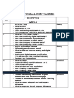 CCTV Installaton Tranining: WEEK-1