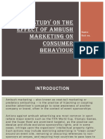 Study On The Effect of Ambush Marketing On Consumer Behaviour