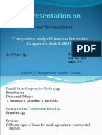 Summer Training Project: "Comparative Study of Customer Perception:Cooperative Bank & SBOP"