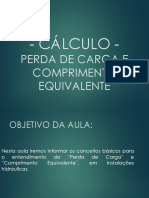 Perda de Carga e Altura Equivalente