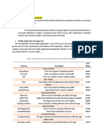 3.10 Pre-Operation Activities and Costs: Table 1 Estimated Cost of Development For The Mobile Application