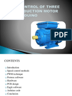 Speed Control of Three Phase Induction Motor by Aurduino