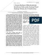 Prototipe Sistem Berbasis Mikrokontroler Untuk Pengkondisian Suhu Pada Analogi Panel Dengan Analogi Sistem Air Conditioning