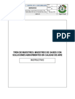 Procedimiento de Tren de Muestreo de Gases de Calidad de Aire