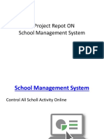 A Project Repot ON School Management System