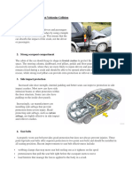 Frontal, Rear and Offset: Protection Features Against Vehicular Collision 1. Crumple Zones