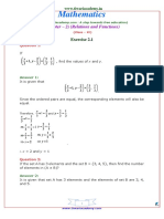 Mathematics: (Chapter - 2) (Relations and Functions)