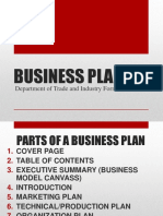 2018 - 2ndsem - Format of Business Plan