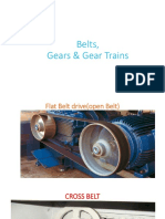 Belts, Gears & Gear Trains