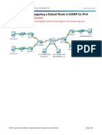 8.1.3.4 Packet Tracer - Propagating A Default Route in EIGRP For IPv4 and IPv6 Instructions IG