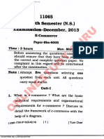 E Commerce 2013 Mdu Paper For Bba