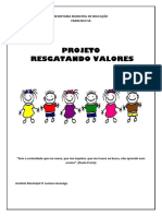 Projeto Resgatando Valores PDF