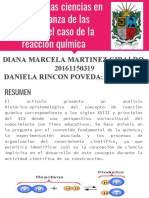 Historia de Las Ciencias en La Enseñanza de Las Ciencias - El Caso de La Reacción Química