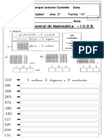 Avaliação de Matemática I UDB-2019