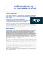 Evaluación Del Aprendizaje en Los Alumnos Con Necesidades Educativas Especiales