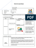 SESION DE APRENDIZAJE Texto Instructivo