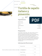 Tortilla de Zapallo Italiano y Pimentón