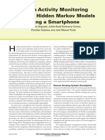 Human Activity Monitoring Based On Hidden Markov Models Using A Smartphone